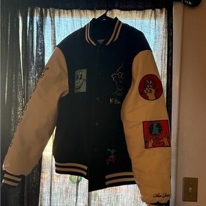 Keith Haring varsity jacket